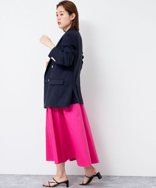 NOLLEY’S Sophi(ノーリーズソフィ)の「ストレッチライトダブルジャケット(テーラードジャケット・レディース・ネイビー/ベージュ・36/38)」の16枚目の写真