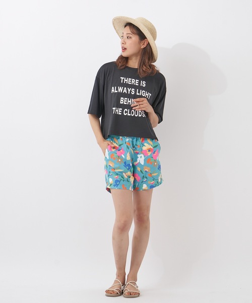 Ocean Pacific（オーシャンパシフィック）の「【OP:オーピー】レディース ハイブリットTシャツ（Tシャツ/カットソー・レディース・ホワイト/ブラック/レッド/ピンク/ラベンダー・MEDIUM/LARGE/X-LARGE）」の6枚目の写真