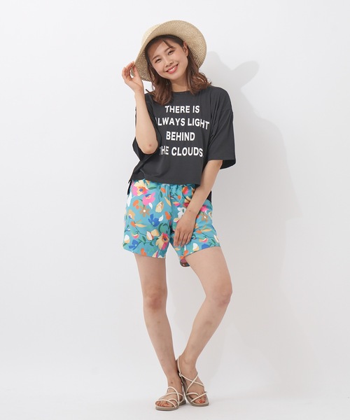 Ocean Pacific（オーシャンパシフィック）の「【OP:オーピー】レディース ハイブリットTシャツ（Tシャツ/カットソー・レディース・ホワイト/ブラック/レッド/ピンク/ラベンダー・MEDIUM/LARGE/X-LARGE）」の7枚目の写真