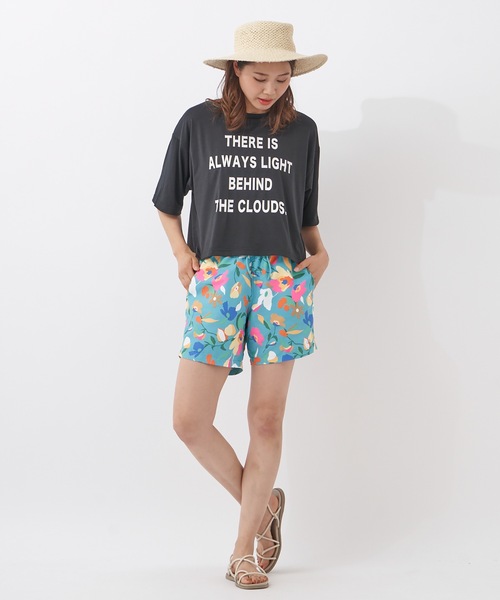 Ocean Pacific（オーシャンパシフィック）の「【OP:オーピー】レディース ハイブリットTシャツ（Tシャツ/カットソー・レディース・ホワイト/ブラック/レッド/ピンク/ラベンダー・MEDIUM/LARGE/X-LARGE）」の8枚目の写真