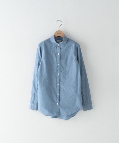 Steven Alan(スティーブンアラン)の「<steven alan>INDIGO BOYS REGULAR SHIRT/シャツ◆(シャツ/ブラウス・レディース・ライトブルー/その他1・SMALL/MEDIUM)」の1枚目の写真