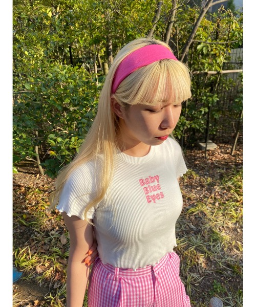 WC（ダブル シー）の「カラーヘアバンド（ヘアバンド・レディース・ブラック/ピンク/ブルー/グリーン・FREE）」の4枚目の写真