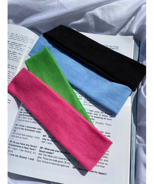 WC（ダブル シー）の「カラーヘアバンド（ヘアバンド・レディース・ブラック/ピンク/ブルー/グリーン・FREE）」の12枚目の写真