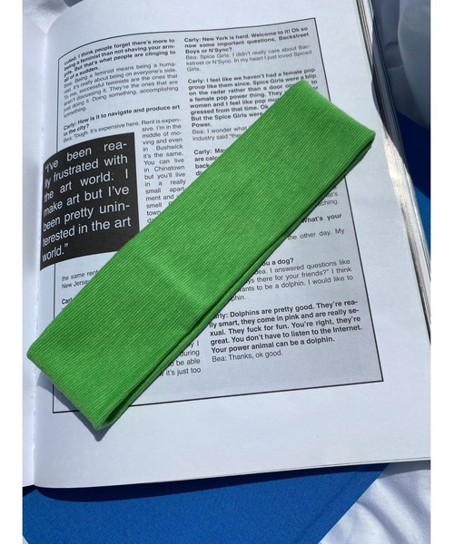 WC（ダブル シー）の「カラーヘアバンド（ヘアバンド・レディース・ブラック/ピンク/ブルー/グリーン・FREE）」の13枚目の写真