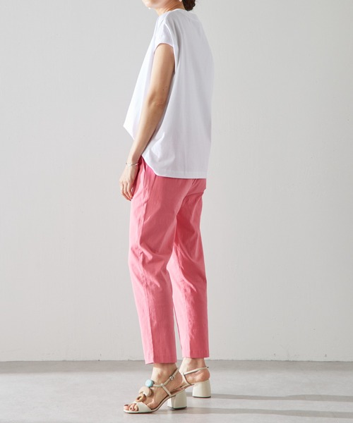 BEARDSLEY（ビアズリー）の「ピンタックテーパード麻調パンツ（その他パンツ・レディース・ピンク/イエロー/グリーン/ブルー・FREE）」の16枚目の写真