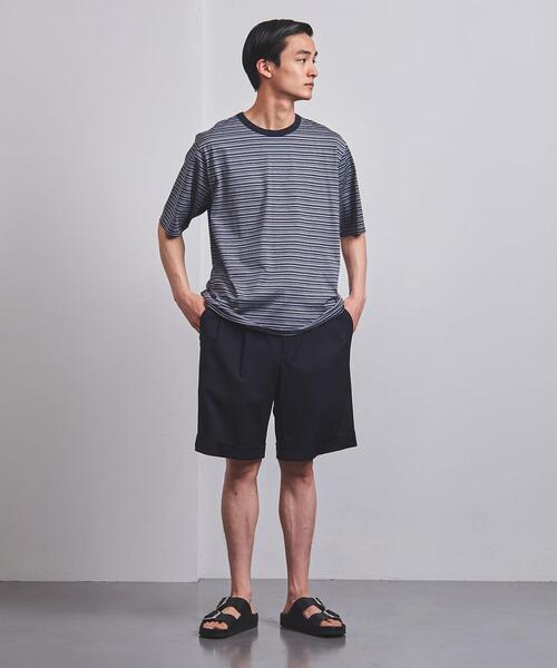 BATONER（バトナー）の「＜BATONER＞ マルチボーダー クルーネック（T