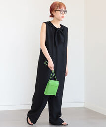 Ray BEAMS | Ray BEAMS / ネック リボン オールインワン(つなぎ/オールインワン)