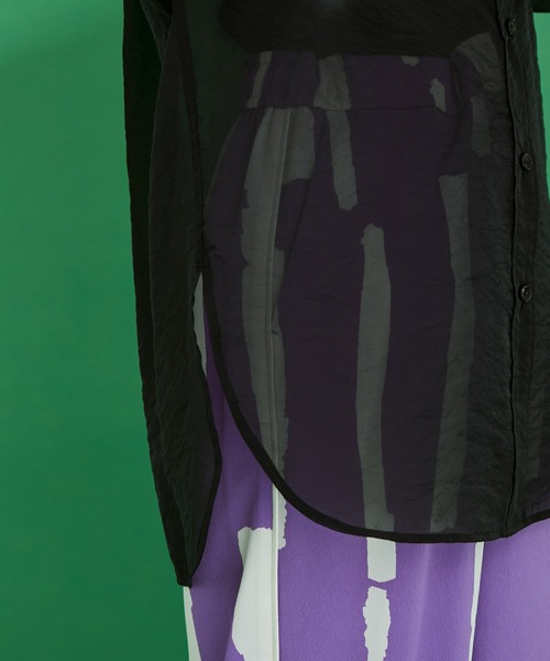 ADAM ET ROPE'（アダムエロペ）の「〈追加〉バンドカラーシアーシャツ（シャツ/ブラウス・レディース・ホワイト/ブラック/ピンク/ホワイト系その他2・FREE）」の17枚目の写真