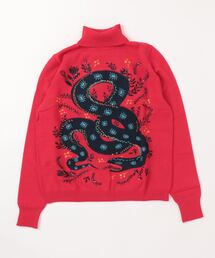 DESIGUAL - Desigual(デシグアル) 長袖セーター サイズS レディース - 黒×グレー タートルネック DESIGUAL - Desigual(デシグアル) 長袖セーター サイズS