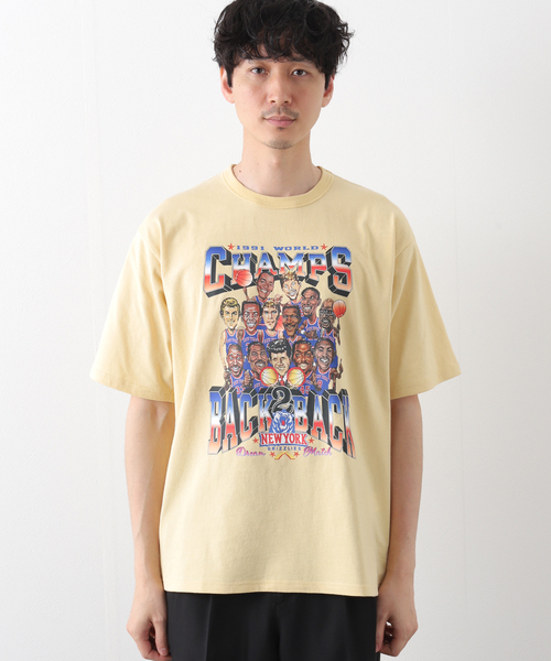 B.C STOCK(ベーセーストック)の「CRH C/N-T-BACK 2 BACK-(Tシャツ/カットソー・メンズ・ホワイト/イエロー・SMALL/MEDIUM/LARGE)」の17枚目の写真
