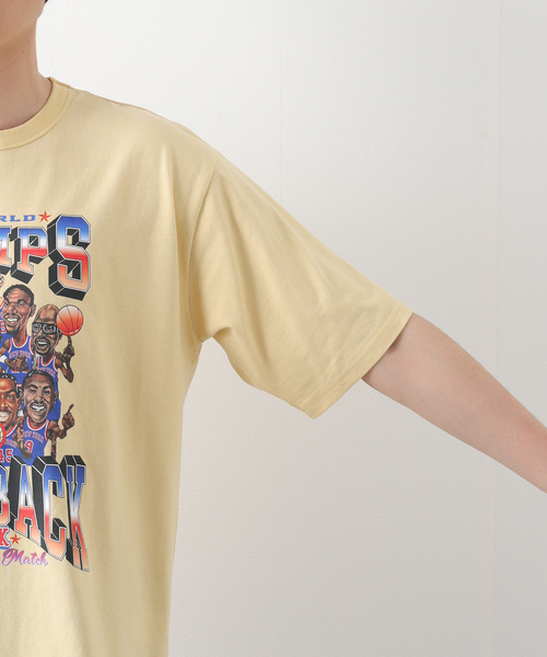 B.C STOCK(ベーセーストック)の「CRH C/N-T-BACK 2 BACK-(Tシャツ/カットソー・メンズ・ホワイト/イエロー・SMALL/MEDIUM/LARGE)」の12枚目の写真