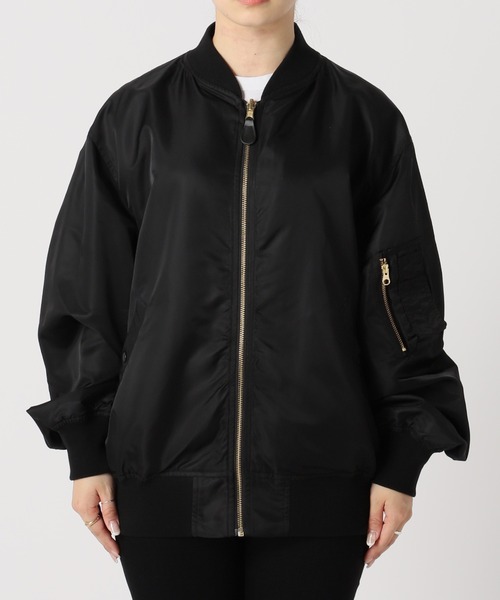 JOURNAL STANDARD（ジャーナルスタンダード）の「■リバーシブルMA-1（MA-1・レディース・カーキ系1/ベージュ系その他/ネイビー/ブラック・FREE）」の10枚目の写真