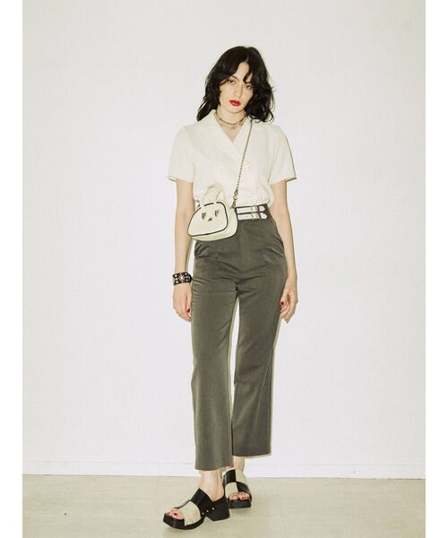 jouetie（ジュエティ）の「ダブルボタンブラウス（シャツ/ブラウス・レディース・ブラック/パープル/イエロー/アイボリー・MEDIUM）」の9枚目の写真