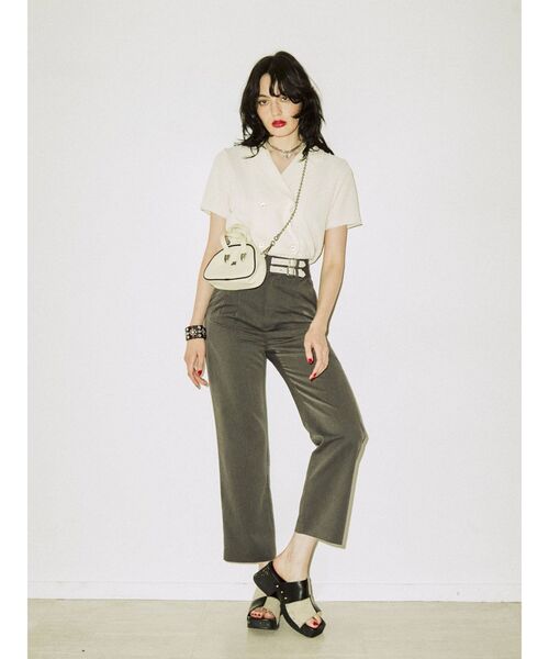 jouetie（ジュエティ）の「ダブルボタンブラウス（シャツ/ブラウス・レディース・ブラック/パープル/イエロー/アイボリー・MEDIUM）」の11枚目の写真