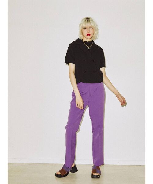 jouetie（ジュエティ）の「ダブルボタンブラウス（シャツ/ブラウス・レディース・ブラック/パープル/イエロー/アイボリー・MEDIUM）」の17枚目の写真