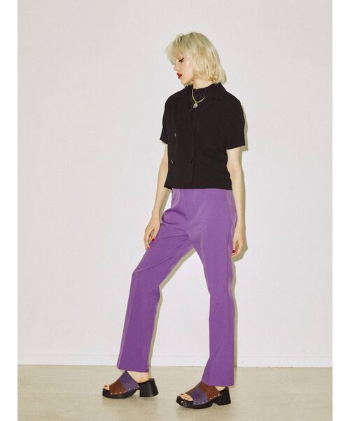 jouetie（ジュエティ）の「ダブルボタンブラウス（シャツ/ブラウス・レディース・ブラック/パープル/イエロー/アイボリー・MEDIUM）」の19枚目の写真