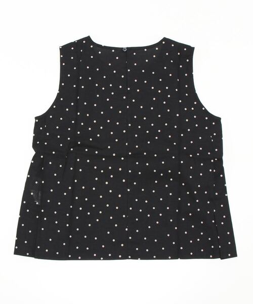 Lugnoncure(ルノンキュール)の「綿麻ノースリーブトップス【セットアップ可】(シャツ/ブラウス・レディース・ブラック/ベージュ/オフホワイト・フリ-)」の4枚目の写真