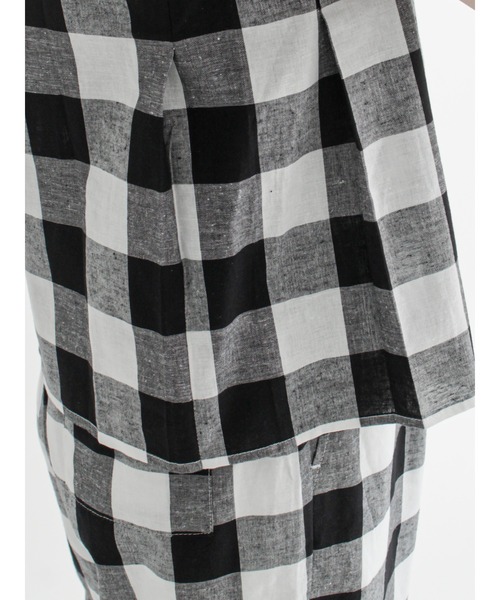 Lugnoncure(ルノンキュール)の「綿麻ノースリーブトップス【セットアップ可】(シャツ/ブラウス・レディース・ブラック/ベージュ/オフホワイト・フリ-)」の12枚目の写真