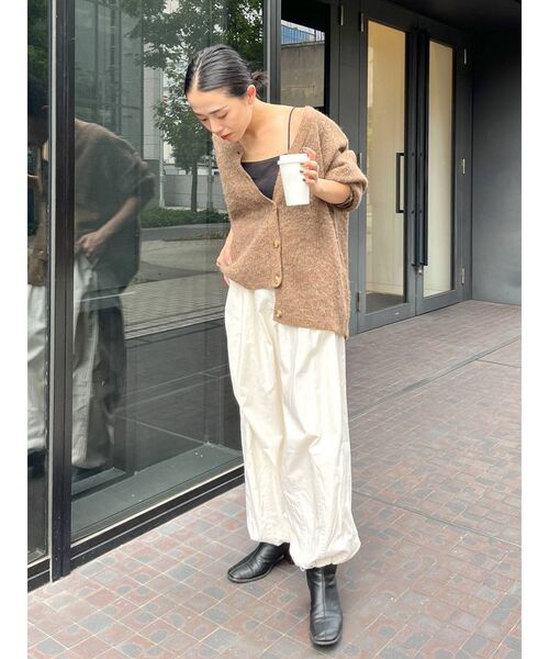 Ungrid(アングリッド)の「【WEB限定】カラールーズニットカーデ(カーディガン/ボレロ・レディース・チャコールグレー/パープル/ブラウン/イエロー/グリーン/グリーン系その他・FREE)」の16枚目の写真