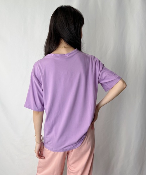 H.Warren（エイチウォーレン）の「カレッジロゴT（Tシャツ/カットソー・レディース・ホワイト/ブラック/パープル/レッド/オレンジ/グリーン・FREE）」の20枚目の写真