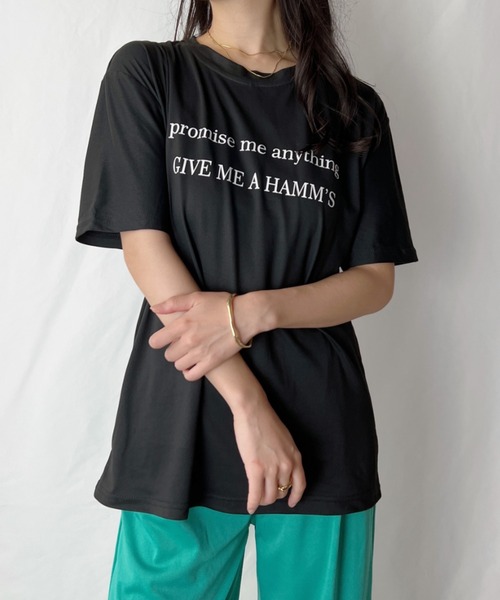 H.Warren（エイチウォーレン）の「カレッジロゴT（Tシャツ/カットソー・レディース・ホワイト/ブラック/パープル/レッド/オレンジ/グリーン・FREE）」の11枚目の写真