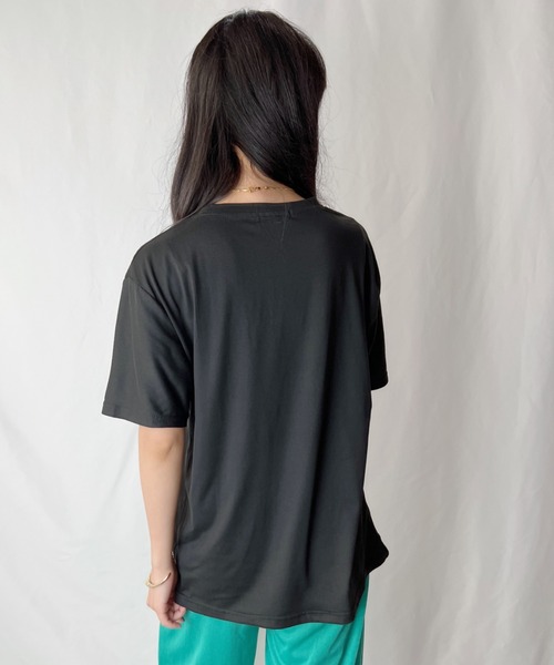 H.Warren（エイチウォーレン）の「カレッジロゴT（Tシャツ/カットソー・レディース・ホワイト/ブラック/パープル/レッド/オレンジ/グリーン・FREE）」の12枚目の写真