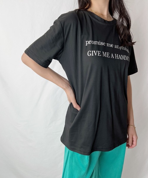 H.Warren（エイチウォーレン）の「カレッジロゴT（Tシャツ/カットソー・レディース・ホワイト/ブラック/パープル/レッド/オレンジ/グリーン・FREE）」の13枚目の写真