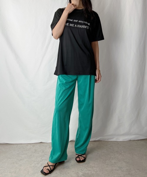 H.Warren（エイチウォーレン）の「カレッジロゴT（Tシャツ/カットソー・レディース・ホワイト/ブラック/パープル/レッド/オレンジ/グリーン・FREE）」の15枚目の写真
