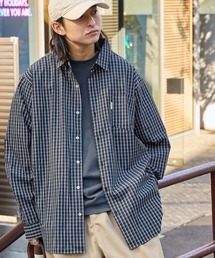 オーバールーズブロードレギュラーカラーL/Sシャツ ビッグシルエット長袖シャツ
