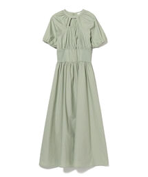 Ray BEAMS | Ray BEAMS / サイド リブ ギャザー ワンピース(ワンピース)