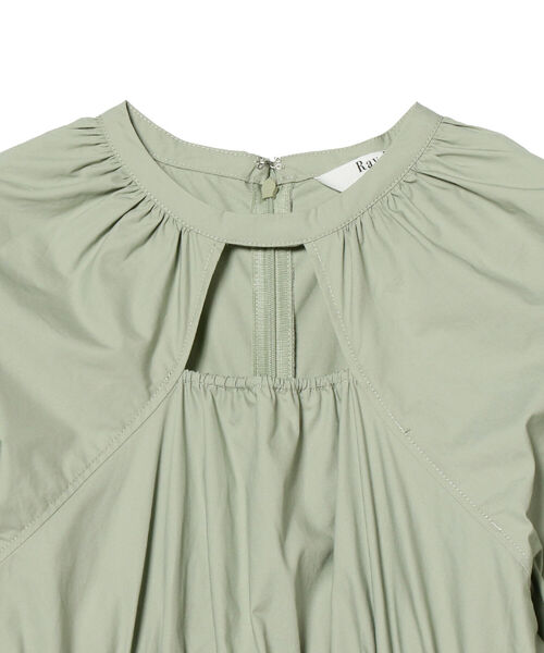 Ray BEAMS（レイビームス）の「Ray BEAMS / サイド リブ ギャザー ワンピース（ワンピース・レディース・ミント/ブラック・0/1）」の11枚目の写真