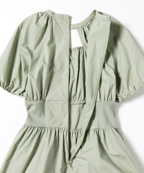 Ray BEAMS（レイビームス）の「Ray BEAMS / サイド リブ ギャザー ワンピース（ワンピース・レディース・ミント/ブラック・0/1）」の14枚目の写真