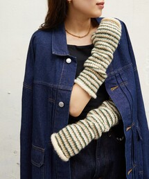 FREAK'S STORE | 【WEB限定】ニットボーダーアームウォーマー(アームカバー)