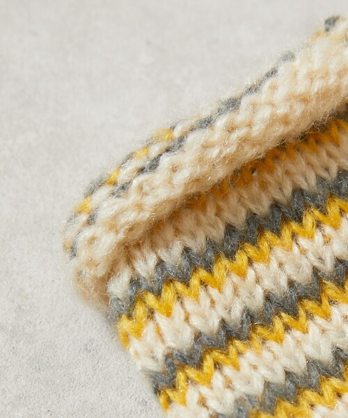 FREAK'S STORE（フリークスストア）の「【WEB限定】ニットボーダーアームウォーマー（アームカバー・レディース・レッド/イエロー/グリーン・ONE SIZE）」の14枚目の写真