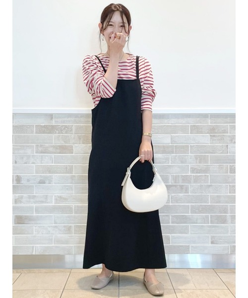 Lugnoncure(ルノンキュール)の「ポンチキャミワンピース(ワンピース・レディース・ブルー/グレー/ブラック・フリ-)」の4枚目の写真