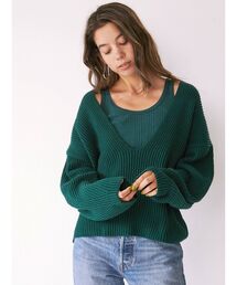 Ungrid | BRiCO Vネックルーズニット(ニット/セーター)