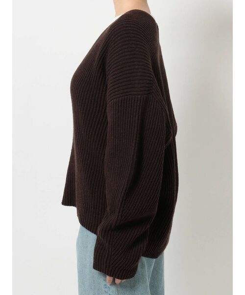 Ungrid（アングリッド）の「BRiCO Vネックルーズニット（ニット/セーター・レディース・オレンジ/ブラウン/グリーン・FREE）」の22枚目の写真