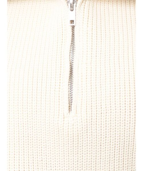 EVRIS（エヴリス）の「ハーフジップショートニット（ニット/セーター・レディース・ホワイト/ブラック/パープル/グリーン・FREE）」の13枚目の写真