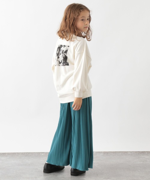 GLOBAL WORK(グローバルワーク)の「マルチファンクション/ロゴチュニックスウェット/269254(スウェット・キッズ・ホワイト系8/チャコールグレー/ベージュ系その他/ホワイト系その他3/グレー系8・110cm/120cm/130cm/100cm/160cm/140cm/150cm)」の7枚目の写真