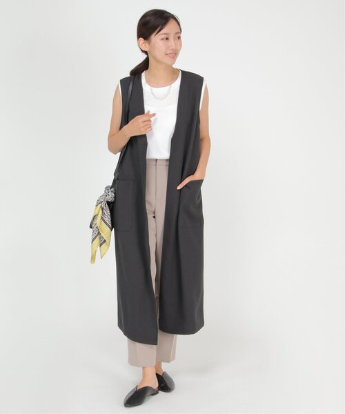 ikka（イッカ）の「【2点セット】2WAYジャンスカカットプルオーバーセット（ジャンパースカート・レディース・ブラック/ベージュ/グリーン・S/M/L）」の9枚目の写真