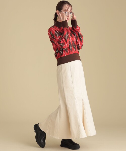 Ray BEAMS（レイビームス）の「Ray BEAMS / コーデュロイ マーメイド スカート（スカート・レディース・ベージュ/オフホワイト/ブラウン系その他5・1/0）」の2枚目の写真