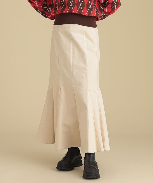 Ray BEAMS（レイビームス）の「Ray BEAMS / コーデュロイ マーメイド スカート（スカート・レディース・ベージュ/オフホワイト/ブラウン系その他5・1/0）」の8枚目の写真