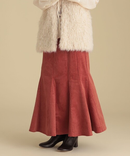 Ray BEAMS（レイビームス）の「Ray BEAMS / コーデュロイ マーメイド スカート（スカート・レディース・ベージュ/オフホワイト/ブラウン系その他5・1/0）」の17枚目の写真