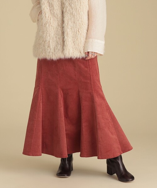 Ray BEAMS（レイビームス）の「Ray BEAMS / コーデュロイ マーメイド スカート（スカート・レディース・ベージュ/オフホワイト/ブラウン系その他5・1/0）」の19枚目の写真