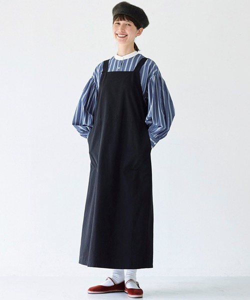 Sunny clouds(サニークラウズ)の「サニークラウズ feat. Shuttle Notes kazumiさんのクレリックストライプブラウス〈レディース〉(シャツ/ブラウス・レディース・ブルー・MEDIUM/LARGE/X-LARGE/XX-LARGE/NM)」の10枚目の写真