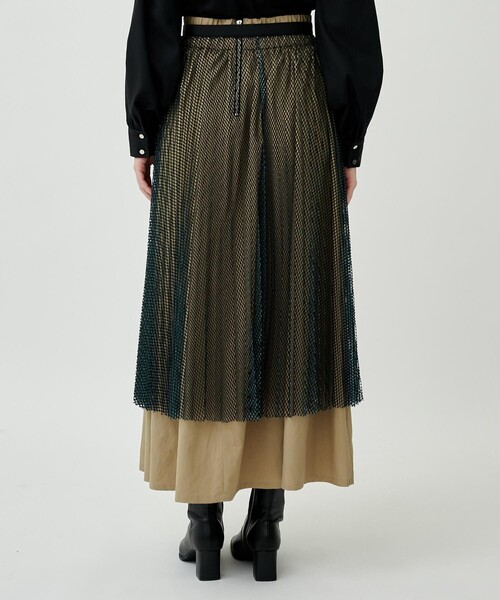 CITY TOKYO（シティトウキョウ）の「カバープリーツコンビネーションスカート（スカート・レディース・ベージュ/ブラック・1/2）」の20枚目の写真