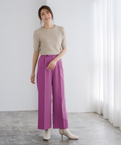 ふんわりシャギーシンプルニット