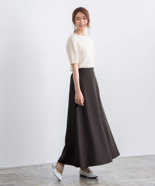 ふんわりシャギーシンプルニット