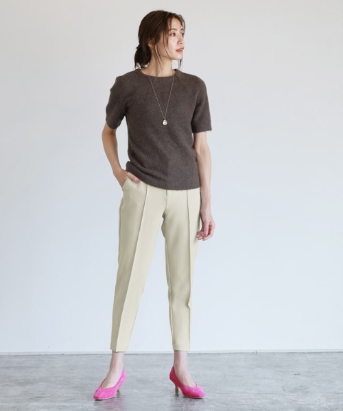 ふんわりシャギーシンプルニット