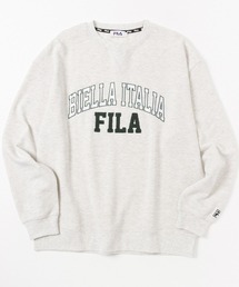 FILA フィラ ビッグシルエットカレッジロゴサガラ刺繍トレーナー